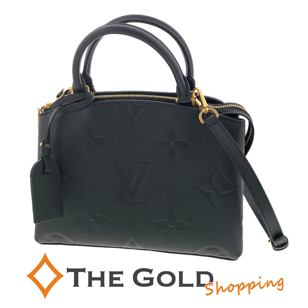Louis Vuitton Palais Monogram Empreinte Leather Shoulder Bag Noir Black
